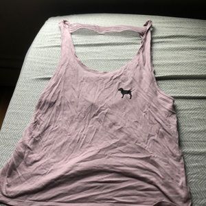 Pink Cropped Tank Top